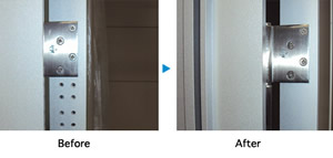 ビス穴開け間違いリペア