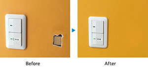 壁リペア塗り直し